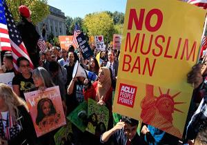 واشنگتن؛ صحنه تظاهرات علیه فرمان ضدمهاجرتی ترامپ