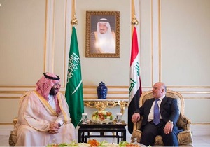دیدار نخست‌وزیر عراق با ولیعهد سعودی