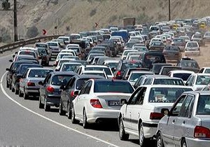 ترافیک سنگین در جاد‌ه بین‌المللی سمنان ـ مشهد مقدس