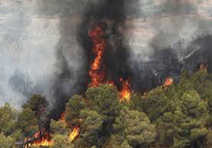 آتش‌سوزی در کوه گل دهدز هنوز خاموش نشده است