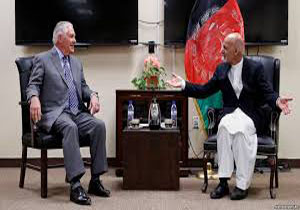 تیلرسون: برای برقراری صلح در افغانستان با میانه رو‌های طالبان گفتگو می‌کنیم