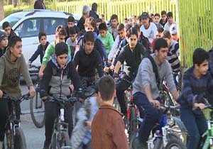 همایش "دوچرخه سواری" در مهاباد