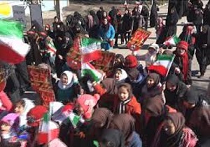 برگزاری راهپیمایی یوم الله 13 آبان کردستان در هوای بارانی
