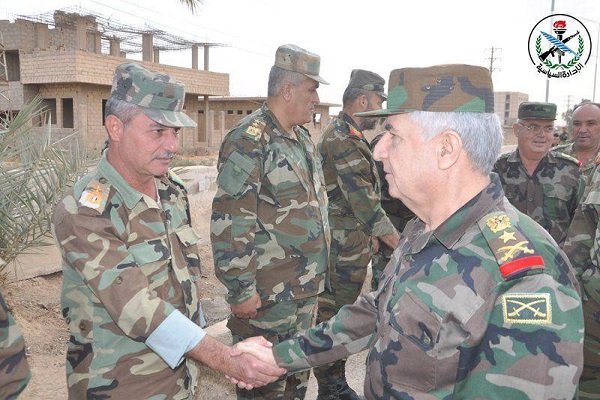 بازدید علی عبدالله ایوب رئیس ستاد مشترک ارتش سوریه از دیرالزور