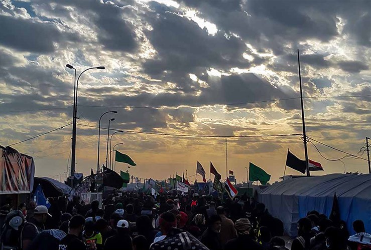 اهتزاز پرچم حسينی در سراسر عالم از دستاوردهای حماسه اربعين است
