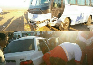 حادثه رانندگی در سامان