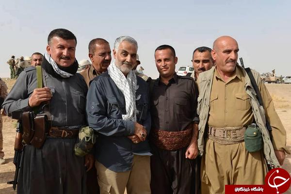 تصاویری از حضور سردار سلیمانی در چند سال گذشته در نبرد با داعش