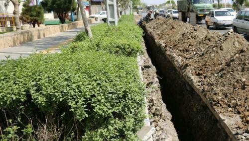 پیشرفت 50 درصدی شبکه آبرسانی فضای سبز در منطقه ثامن
