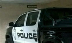 توقیف خودروی تویوتا هایلوکس با آرم پلیس در زعفرانیه