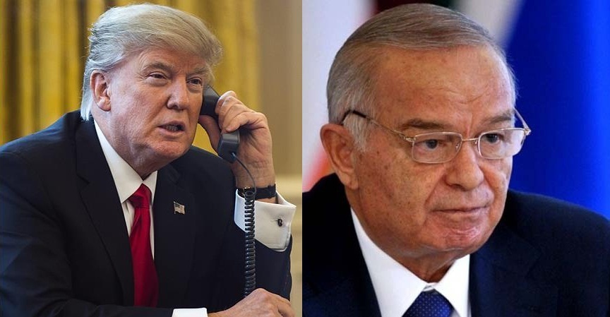روسای جمهور آمریکا و ازبکستان تلفنی گفت و گو کردند