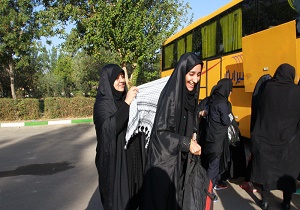 اعزام دختران دانش آموز استان سمنان به اردوی راهیان نور