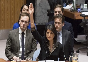 آمریکا تنها مخالف صدوربیانیه شورای امنیت بر ضد رژیم صهیونیستی
