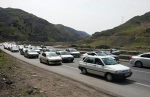 ترافیک نیمه سنگین در ورودی شهرستان رودبار