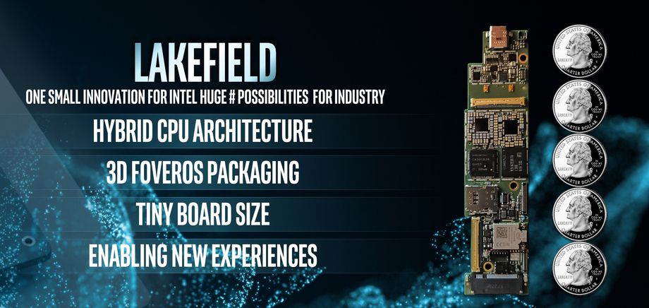 نمایشگاه CES 2019 | اینتل از طرح‌های اولیه پردازنده جدید خود، Lakefield رونمایی کرد +تصاویر