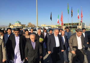 بازدید وزیر اقتصاد از گمرک و پایانه مرزی میرجاوه
