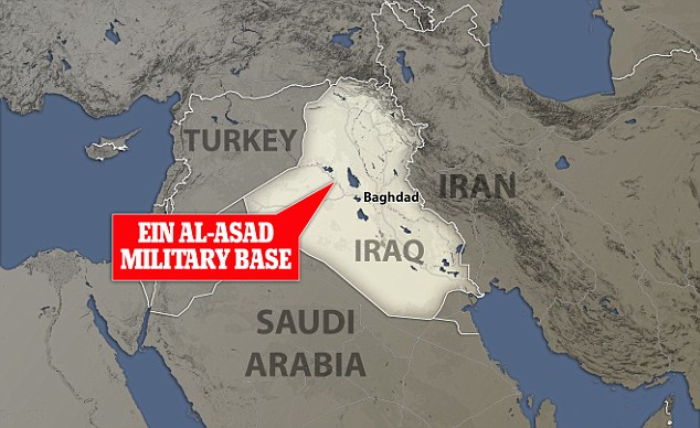 حمله موشکی به پایگاه هوایی عین الاسد در عراق ناکام ماند