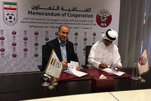 قرارداد خواهر خواندگی فدراسیون فوتبال ایران با فدراسیون‌های چین و قطر امضا شد