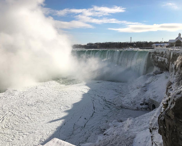 آبشار نیاگارا یخ زد + تصاویر