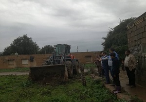 بسیج ماشین‌آلات برای مقابله با سیلاب خوزستان