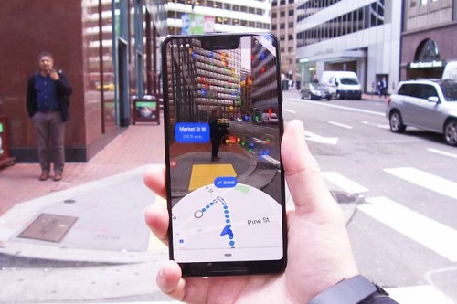 گوگل در حال آزمایش فناوری واقعیت افزوده برای گوگل مپ +تصویر