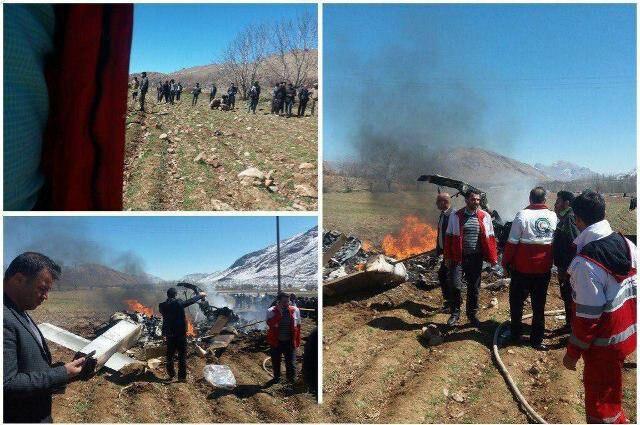 سقوط بالگرد اورژانس در چهارمحال و بختیاری/ ۵ سرنشین بالگرد جان باختند   تصاویر و اسامی شهدا