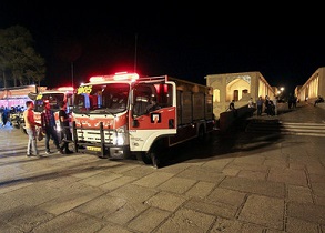 استقرار خودروهای آتش نشانی در ۲۵ نقطه پرتردد شهر در چهارشنبه سوری