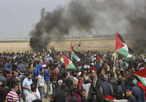 چهل و هشتمین راهپیمایی بازگشت در نوار غزه/ از شهادت یک جوان فلسطینی تا قدردانی از سردار سلیمانی