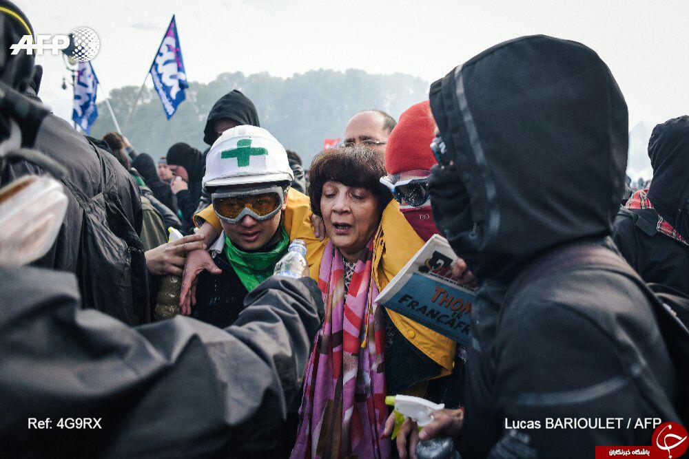 دستگیری بیش از ۲۰۰ نفر در تظاهرات معترضان به نظام سرمایه داری در فرانسه+ تصاویر