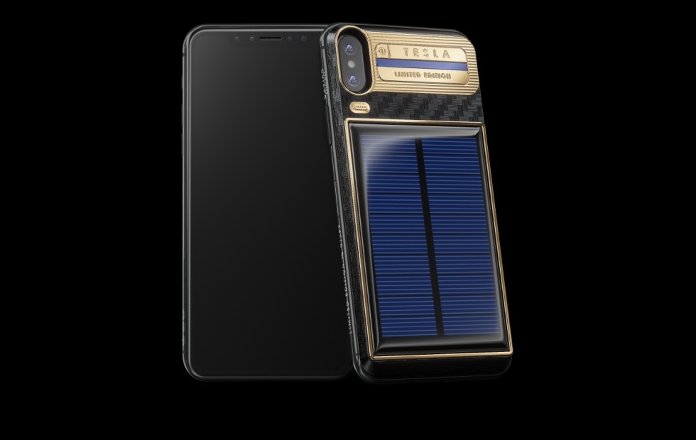قاب 4800 دلاری آیفون X با قابلیت شارژ خورشیدی