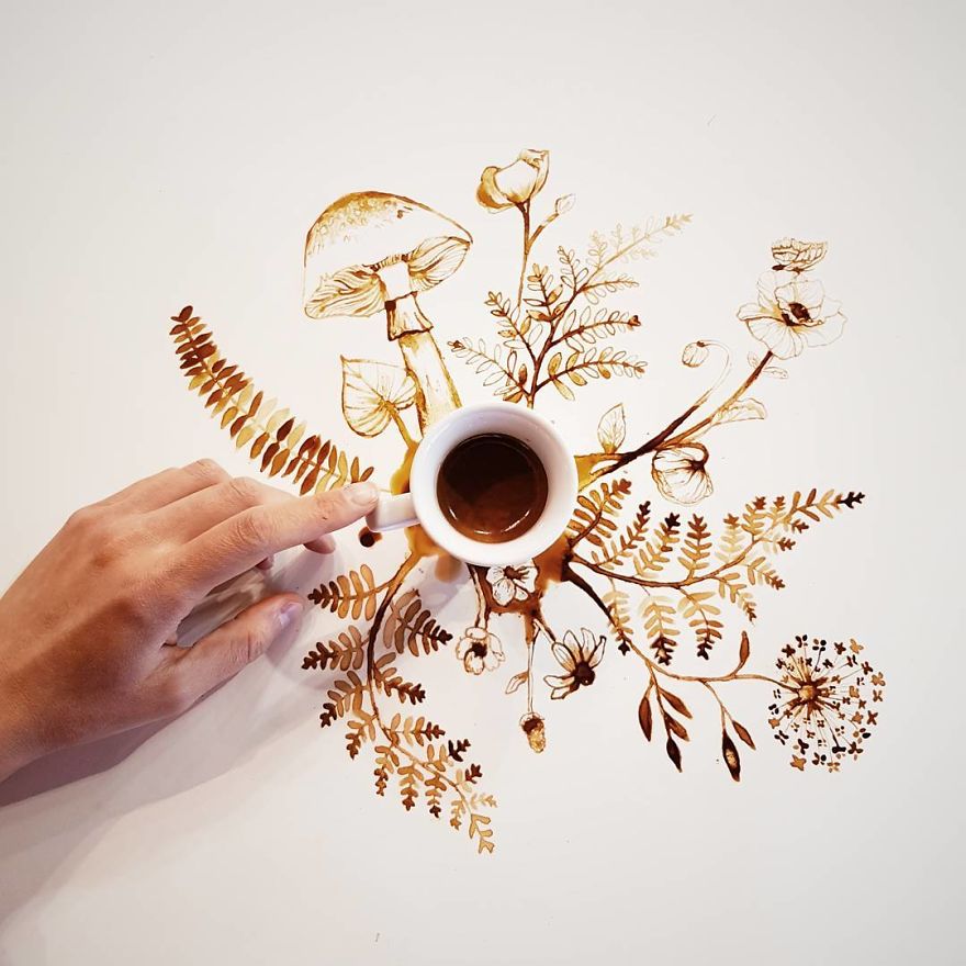 هنرنمایی‌های فوق العاده با قهوه+ تصاویر