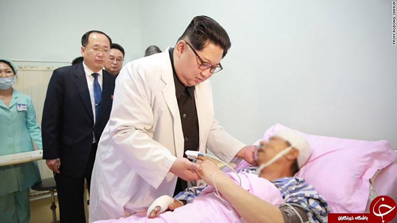 حضور کیم جونگ اون در سفارت چین پس از وقوع حادثه رانندگی برای گردشگران چینی+ تصاویر