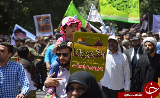 آغاز راهپیمایی روز قدس در یزد +تصاویر