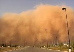 گردوغبار دید افقی در نواحی مرزی را کاهش می دهد