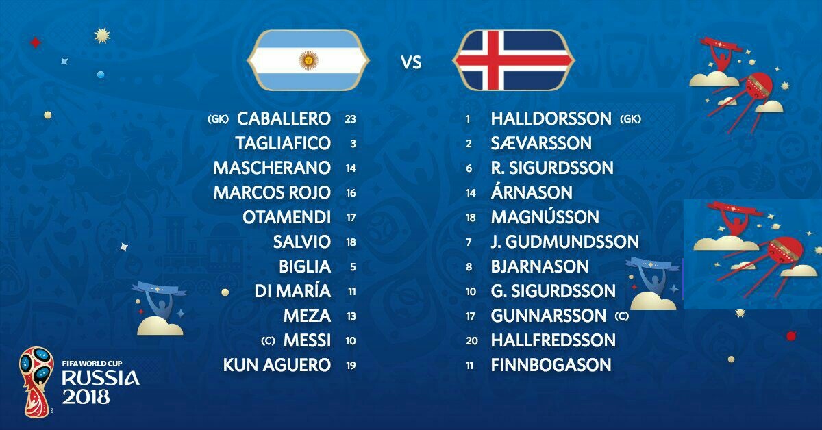 آرژانتین ۱ - ۰ ایسلند / گزارش لحظه به لحظه دیدار نخست گروه چهارم