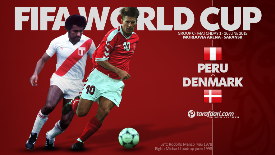 ترکیب تیم های پرو و دانمارک اعلام شد