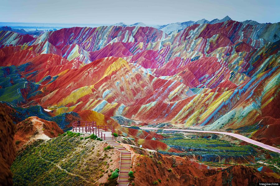 تپه های شگفت انگیز رنگارنگ در چین را ببینید+تصاویر