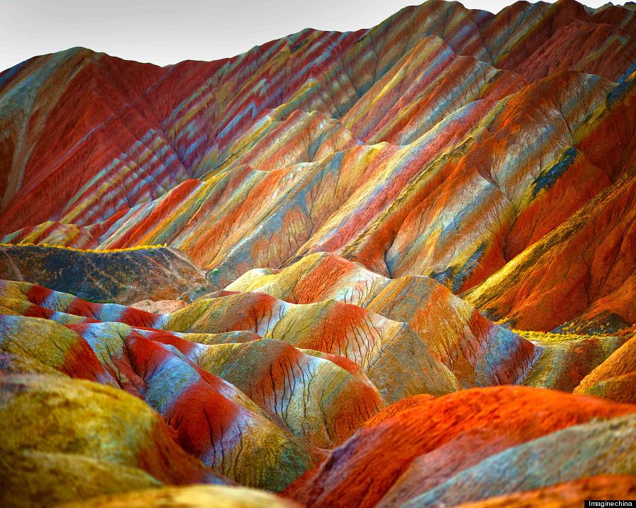 تپه های شگفت انگیز رنگارنگ در چین را ببینید+تصاویر