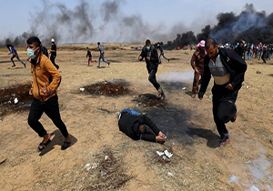 شهید و زخمی شدن ده‌ها فلسطینی در نوار غزه + فیلم