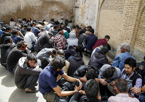۳۳ معتاد متجاهر در یزد جمع‌آوری شدند