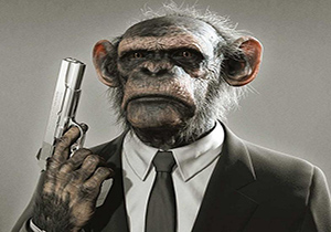 میمون اسلحه کش + فیلم
