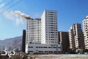 فیلمی از آتش سوزی برج پارامیس در منطقه 22 تهران