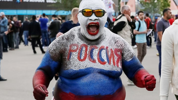 چهره‌های عجیب هواداران فوتبال در جام جهانی روسیه+ تصاویر