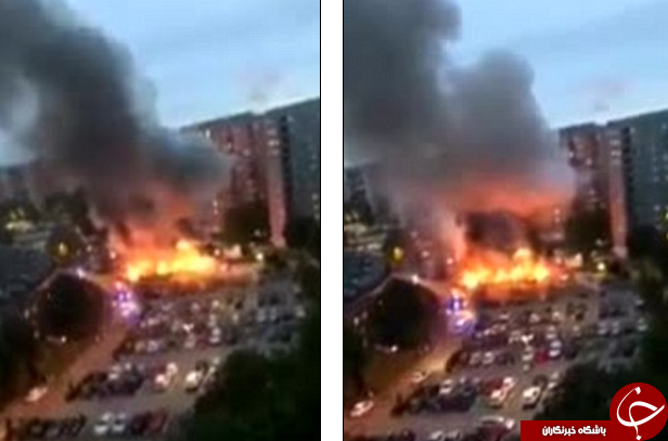 به آتش کشیده شدن ۸۰ خودرو در سوئد بوسیله افرادی ناشناس+ تصاویر