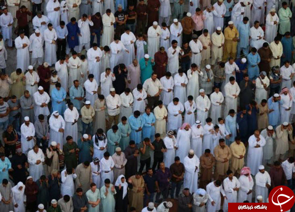 تصاویر باشکوه‌ و معنوی از نماز عید قربان در مسجدالنبی+عکس