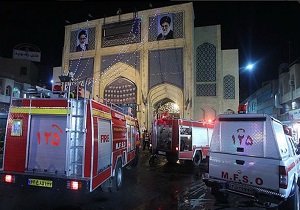 جزییات آتش سوزی در بازار رضای مشهد
