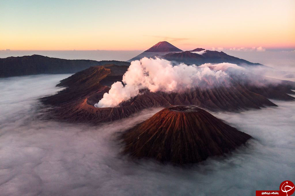 عکس روز نشنال جئوگرافیک از بالای آتشفشان‌ها