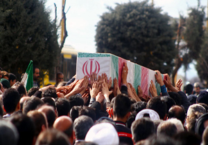 آغاز مراسم تشییع شهید مدافع حرم در بهشهر