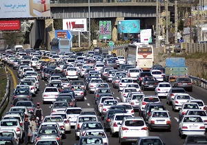 ترافیک سنگین برای محورهای خروجی شهر تهران در عصر امروز