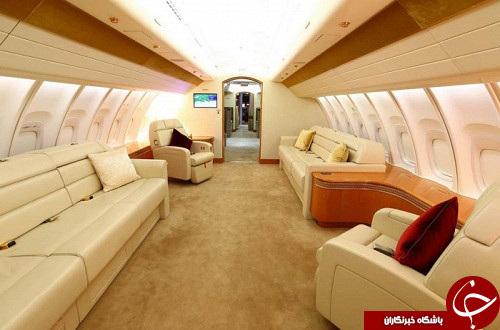 هواپیمای لوکس طلایی برای امیر قطر خسته کننده شد +تصاویر