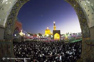 حال و هوای مشهدالرضا در شب عید غدیر + فیلم